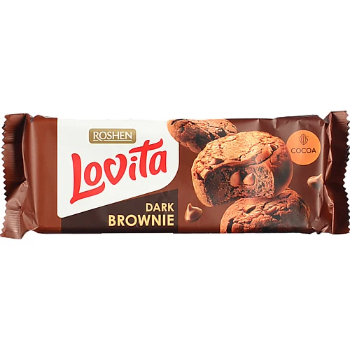 Печиво Roshen Lovita 152г здобне brownie какао