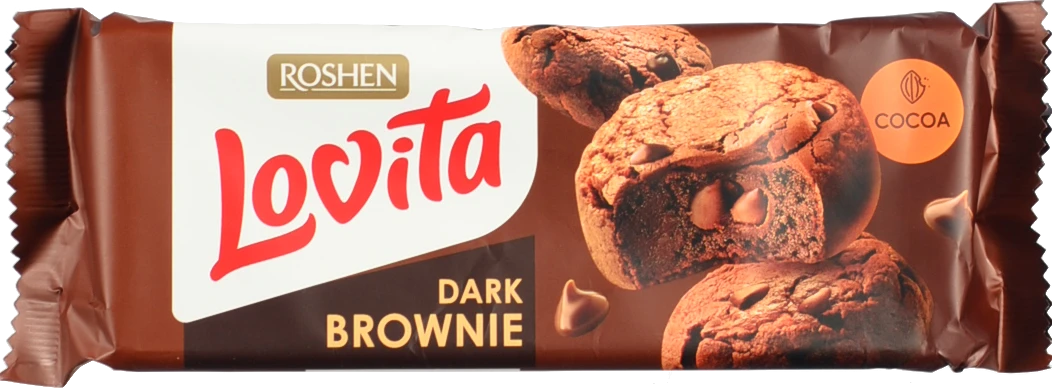 Печиво Roshen Lovita 152г здобне brownie какао