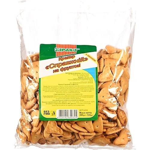 Крекер на фруктозі з кмином Справжній Здраво м/у 300г