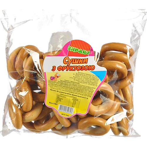 Сушки з фруктозою Здраво м/у 300г