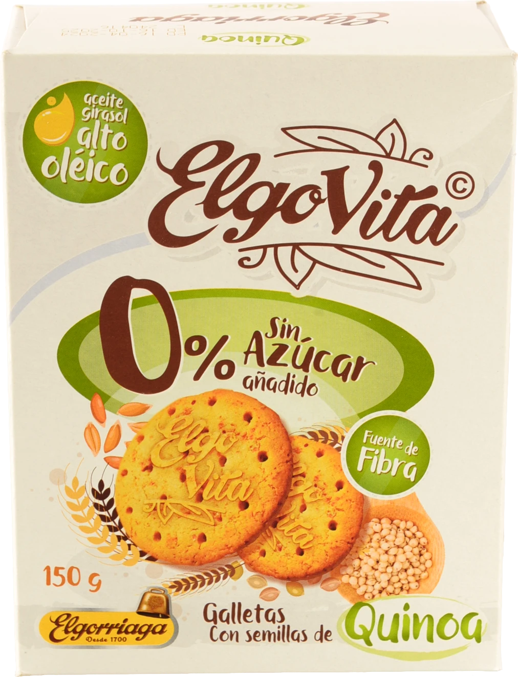 Печиво Elgovita 150г насіння кіноа без цукру