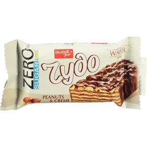 Вафлi Sweet Plus 38г какао арахiс глазур б.цукру