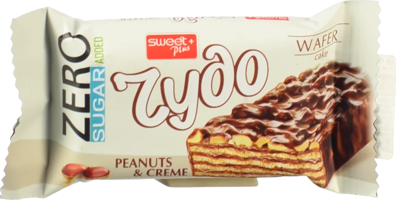 Вафлi Sweet Plus 38г какао арахiс глазур б.цукру