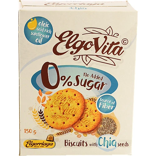 Печиво Elgovita 150г з насінням чіа без цукру