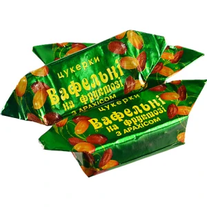 Цукерки ХБФ вафельні арахіс фруктоза