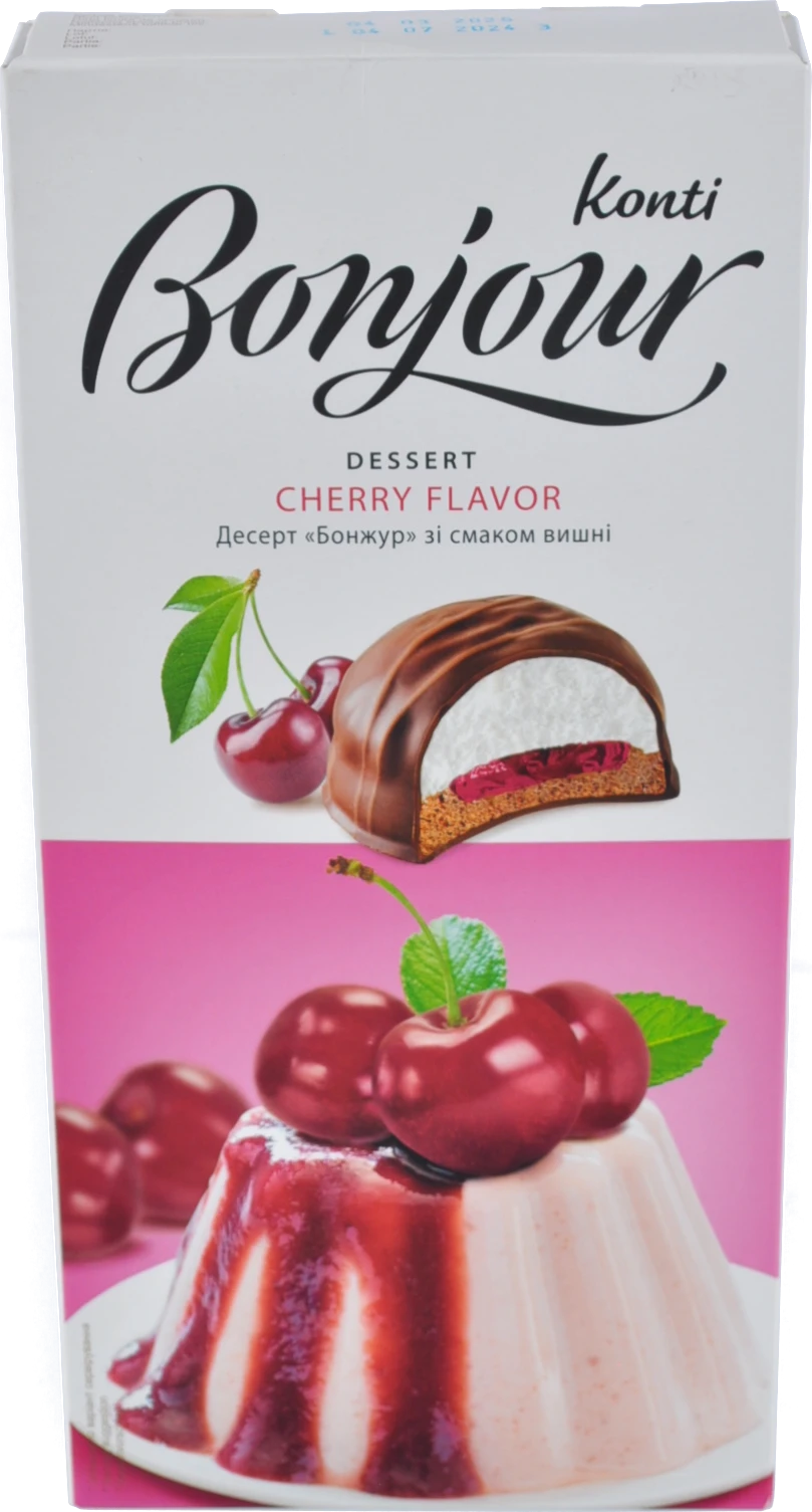 Печиво Бонжур 232г черрі