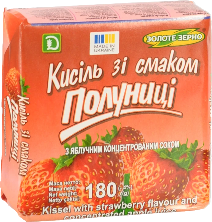Кисіль Золоте зерно 180г полуниця