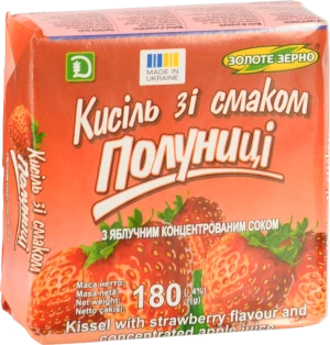 Кисіль Золоте зерно 180г полуниця