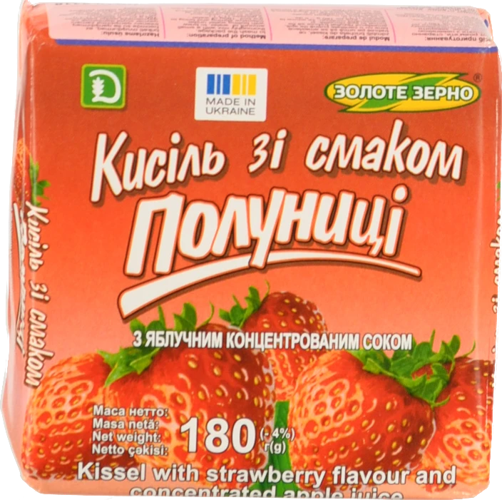 Кисіль Золоте зерно 180г полуниця