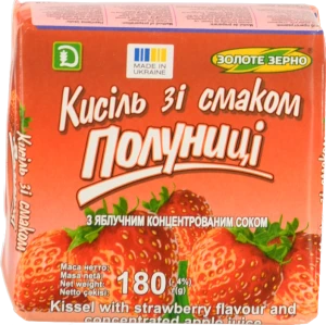 Кисіль Золоте зерно 180г полуниця