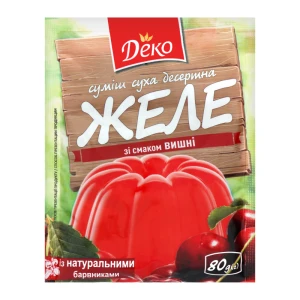 Желе зі смаком вишні Деко м/у 80г