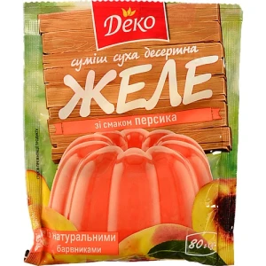Желе зі смаком персика Деко м/у 80г