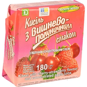 Кисіль Золоте зерно 180г вишня полуниця