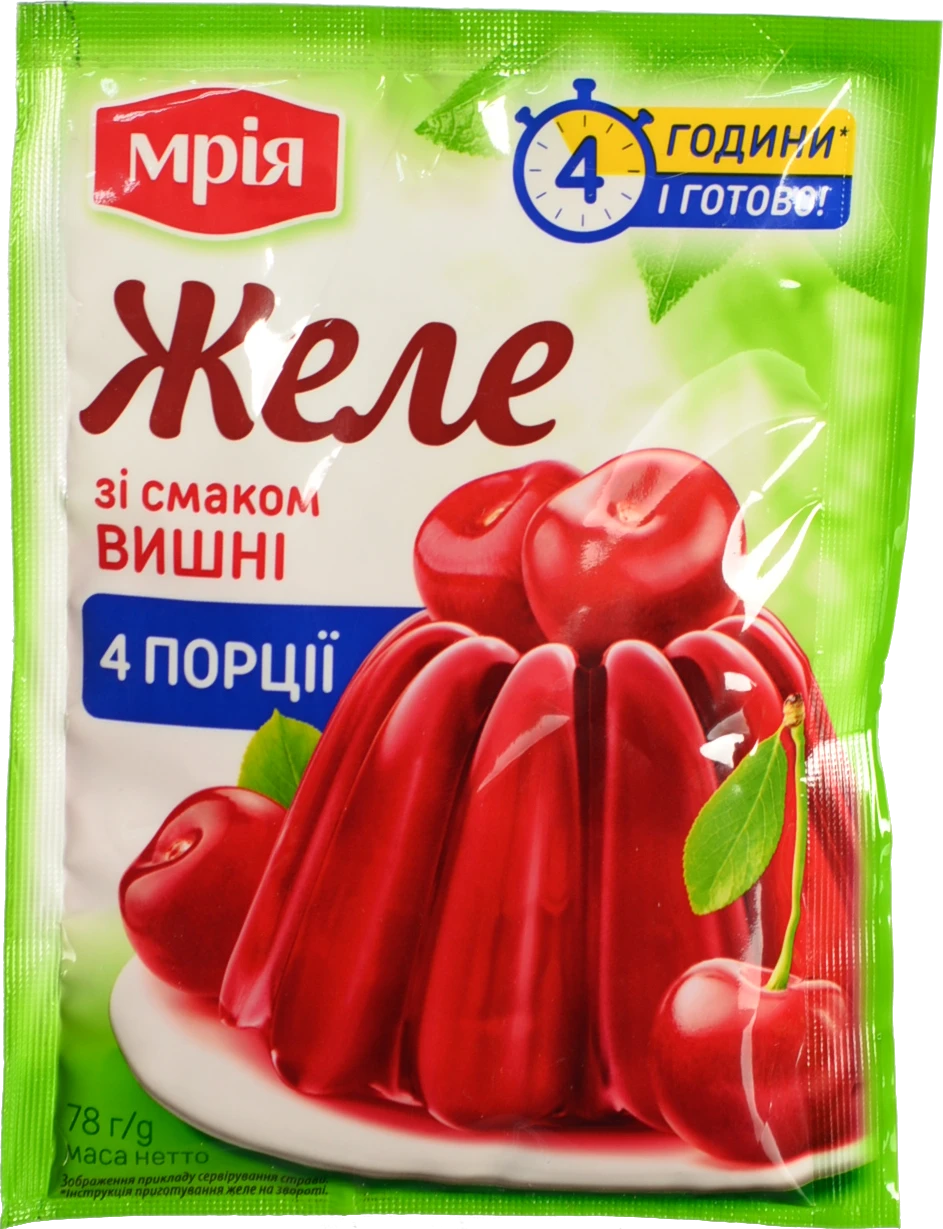 Желе зі смаком вишні Мрія м/у 78г