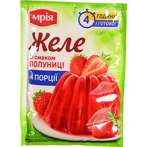 Желе зі смаком полуниці Мрія м/у 78г