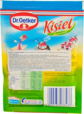 Кисіль зі смаком вишні Dr.Oetker м/у 38г