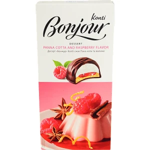 Десерт зі смаком Пана-коти та малини Bonjour к/у 232г