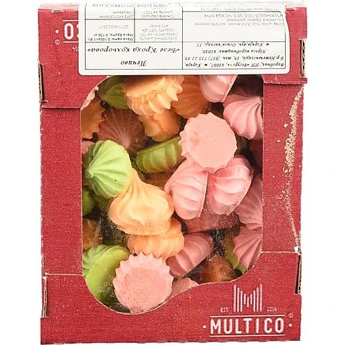 Печиво Multico 100г безе кольорове