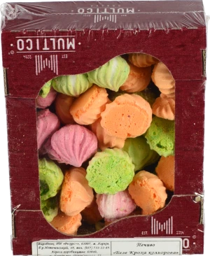 Печиво Multico 100г безе кольорове