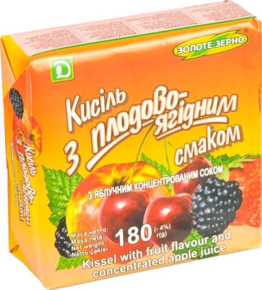 Кисіль Золоте зерно 180г плодовоягідній
