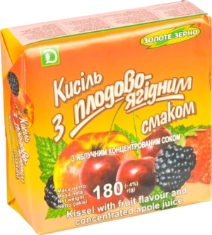 Кисіль Золоте зерно 180г плодовоягідній