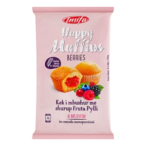 Маффіни зі смаком ягід Berries Happy Muffins Insifa м/у 6х40г