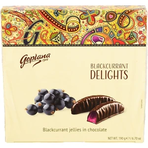 Мармелад жувальний зі смаком смородини в шоколаді Delights Goplana к/у 190г
