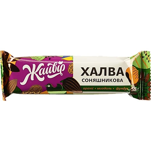 Халва соняшникова Горіховий мікс Жайвір м/у 58г