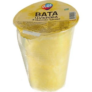 Вата солодка 0.01 15г смак банану