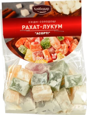Рахат лукум Хлібодар 200г асорті