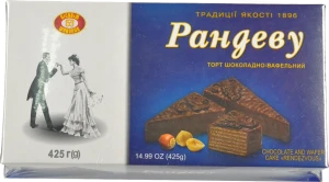 Торт вафельні ХКФ 425г рандеву