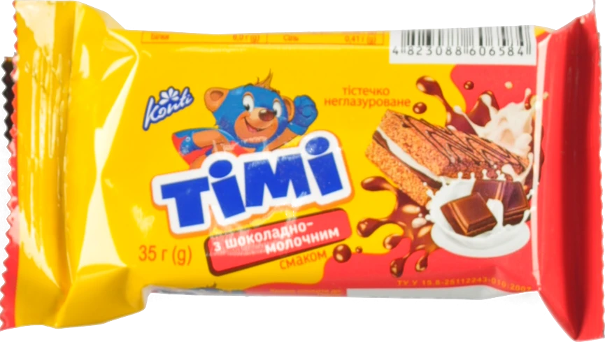 Тістечко Tімі 35г шоколадно молочний