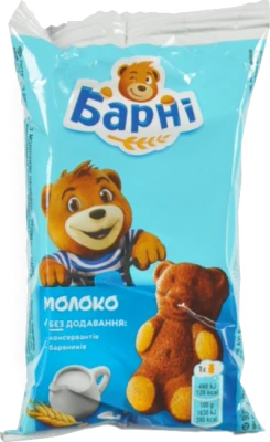 Тістечко бісквітне з молочною начинкою Barni м/у 30г