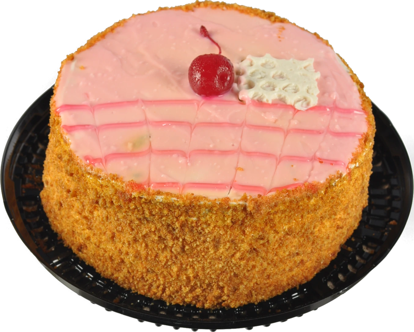 Торт медовик з вишнею