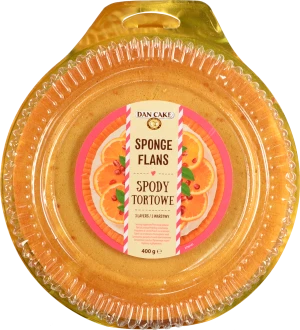Коржі бісквітні випечені ванільні Dan Cake п/у 400г