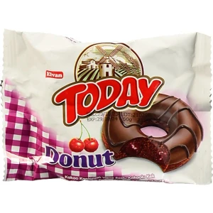 Кекс з какао в глазурі з начинкою зі смаком вишні Donut Today 50г