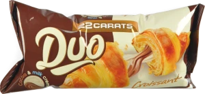 Круасан 22 Carats 80г duo з какао-молочною начинкою