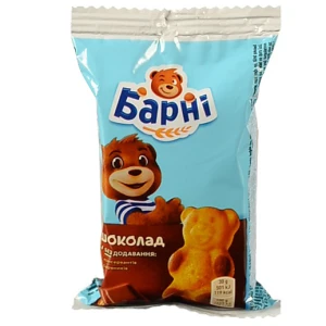 Тістечко бісквітне Шоколад Барні м/у 30г