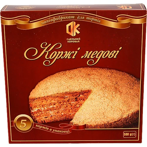 Коржi медовi 4-й ОХЗ для тортiв