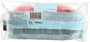 Пончики LittleHappy bakery 2х60г полуничний джем та полунична глазурь