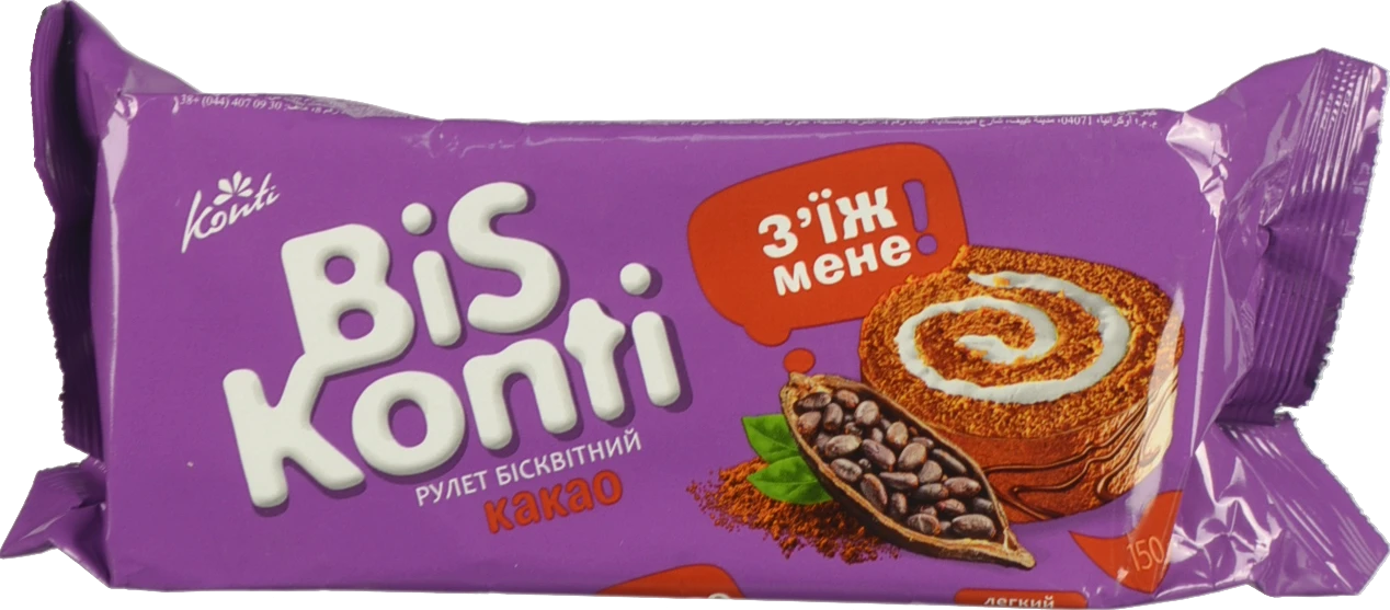 Рулет Biskonti 150г какао