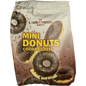 Міні пончики LittleHappy bakery 200г какао глазурь