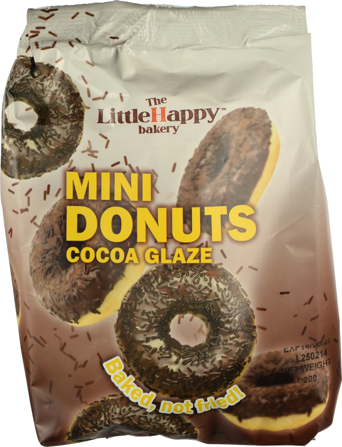 Міні пончики LittleHappy bakery 200г какао глазурь
