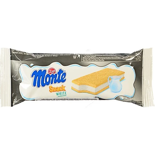 Тістечко з вершковим наповненням молока Snack White Monte м/у 29г