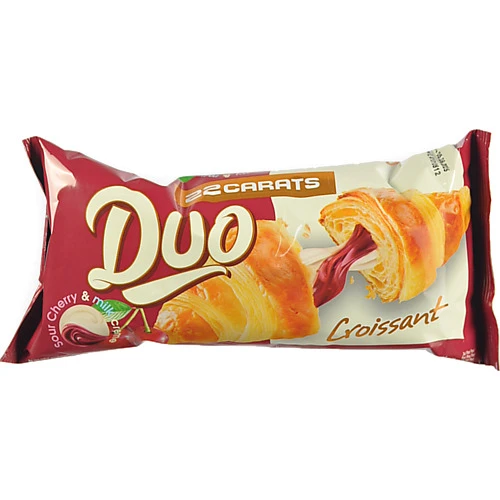 Круасан 22 Carats 80г duo з вишнево-молочною начинкою