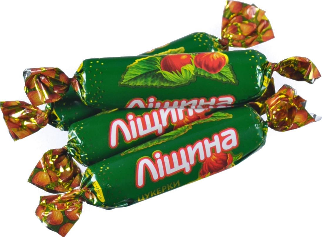 Цукерки глазуровані шоколадною глазур'ю Ліщина Roshen кг