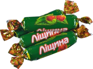 Цукерки глазуровані шоколадною глазур'ю Ліщина Roshen кг