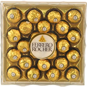 Цукерки вафельні покриті молочним шоколадом та подрібненими лісовими горіхами з начинкою Ferrero Rocher п/у 300г