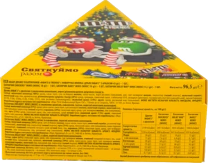 Набір драже та батончиків Новорічна ялинка M&M's&Friends к/у 96.5г