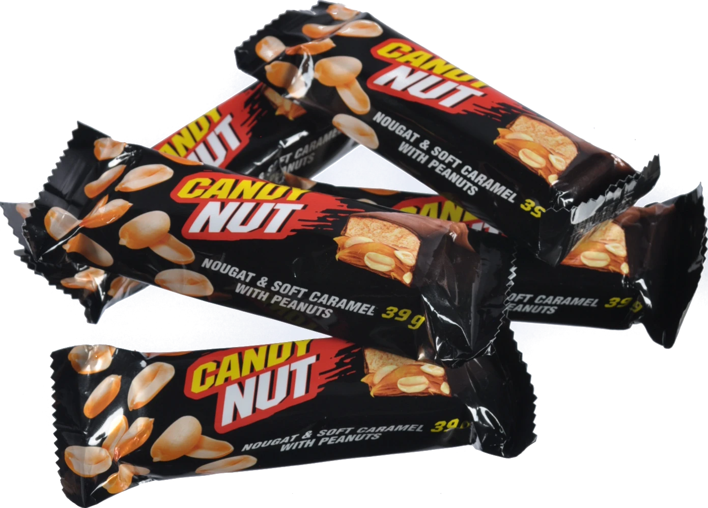 Цукерки глазуровані з нугою, м'якою карамеллю та арахісом Candy nut Roshen кг